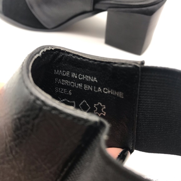 Urban Outfitters Square black peep toe booties - Picture 10 of 12